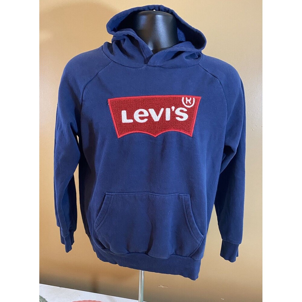 Levi’s Embroidered Blue Hoodie Size L Ages 12/13